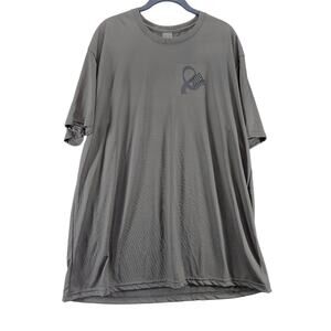 Gildan Performance Womens T-Shirt Gray Size XL 100% Polyester Short Sleeve